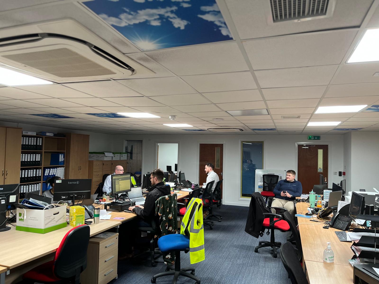 What effect will a sun tunnel have in an office