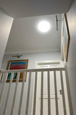 Can Solatube be installed over the stairs